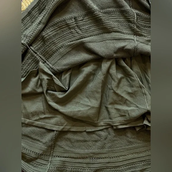 Torn By Ronny Kobo Green Fit & Flare Knit Dress Size Medium Elegant Sleeveless - Picture 10 of 10